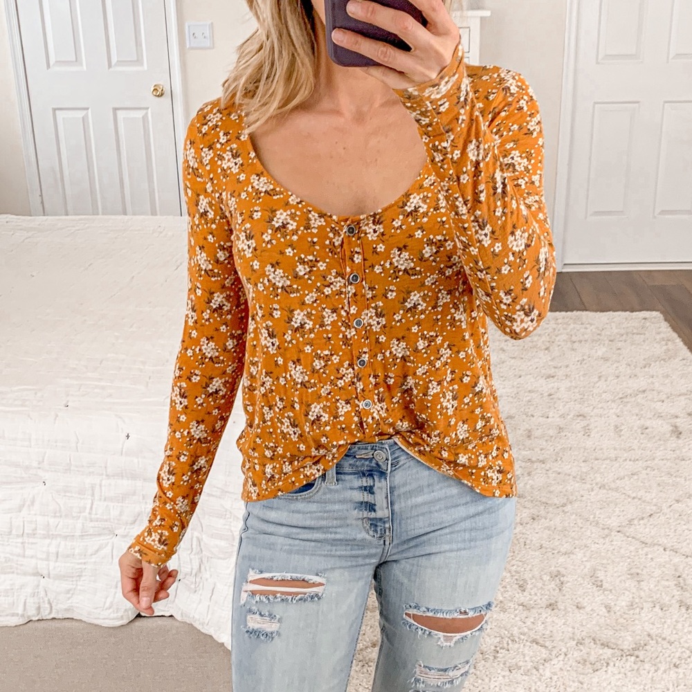 American Eagle Outfitters Soft & Sexy Slub Top